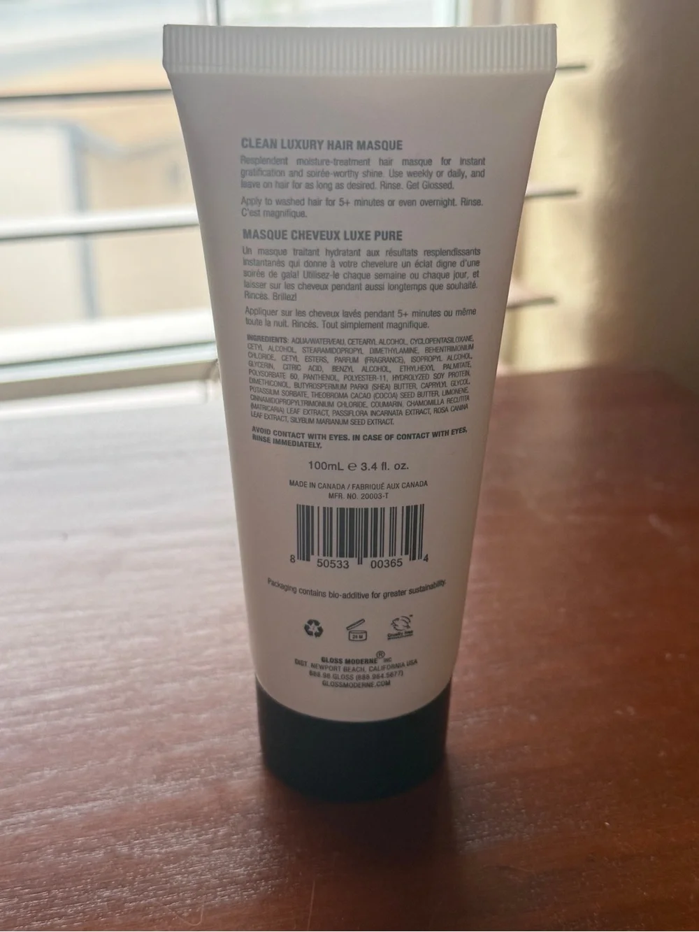 Gloss Moderne Clean Luxury Hair Masque - Soleil (White)